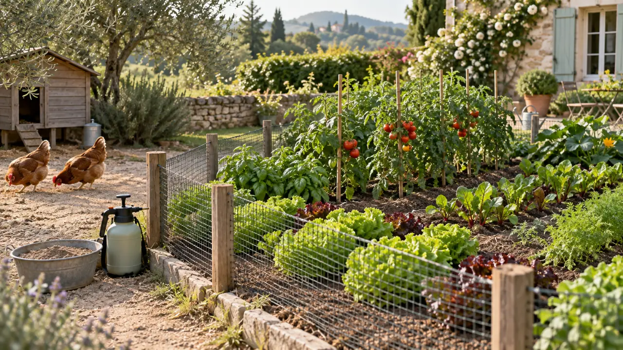 Répulsif pour poules : éloigner du potager ou traiter les parasites ?