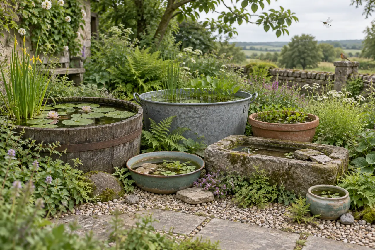 Petite mare de jardin : 6 contenants pour attirer la faune sans gros travaux