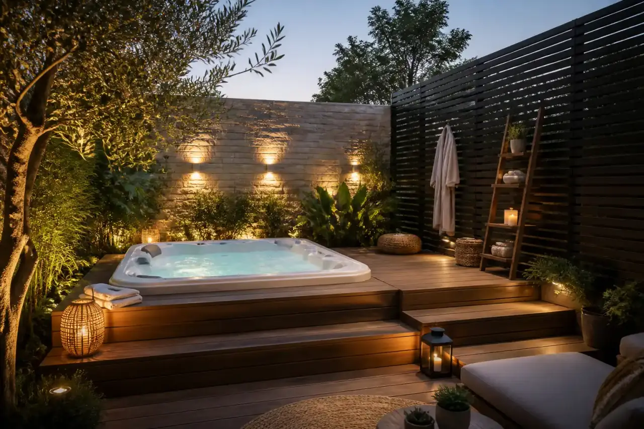Décoration spa extérieur : aménager un espace intime, pratique et apaisant