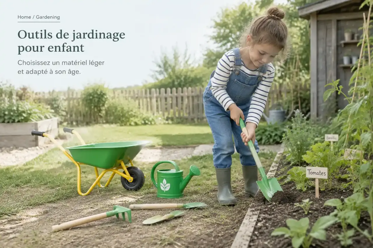 Outils de jardinage pour enfant : choisissez un matériel léger et adapté à son âge