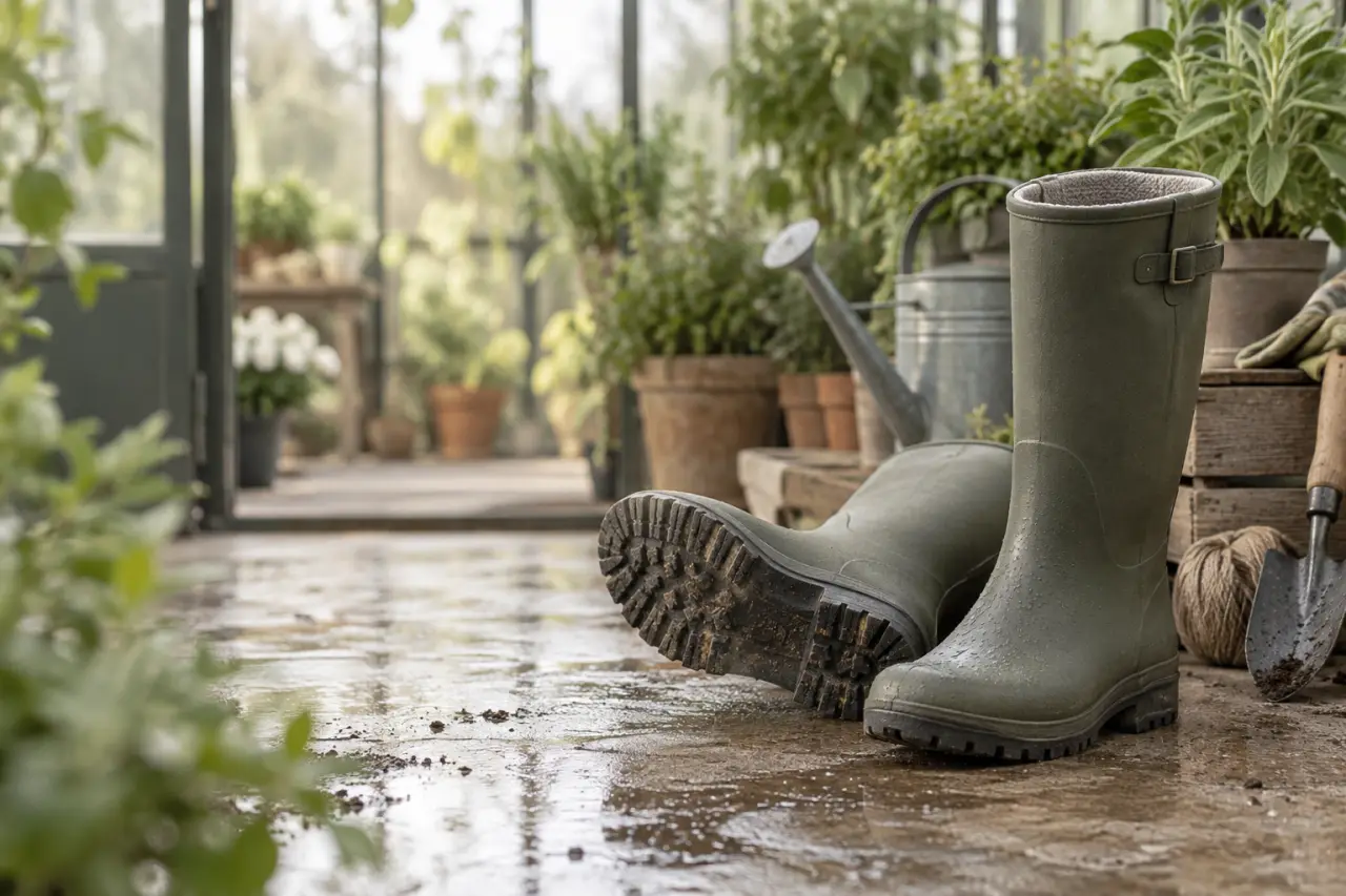 Une botte de jardinage efficace dépend du matériau et de la semelle