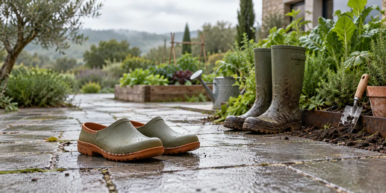 Sabots pour les gestes rapides, bottes pour la boue : bien choisir ses chaussures de jardinage