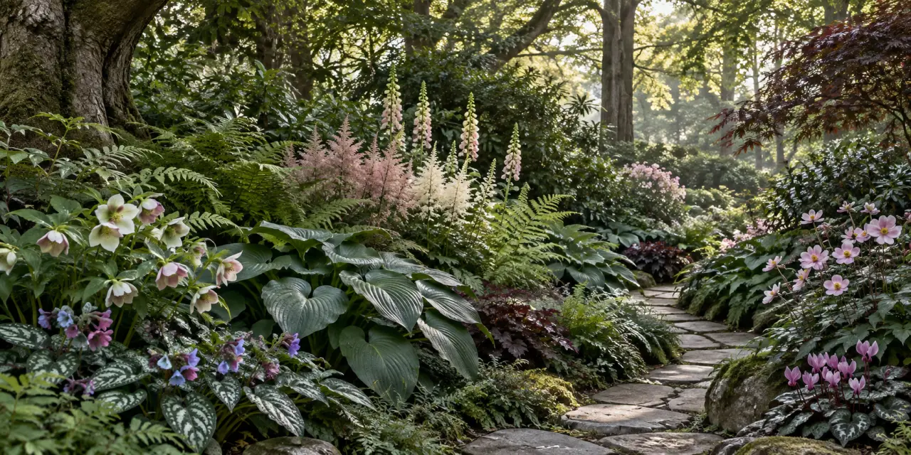Vivaces d'ombre à longue floraison : comment fleurir vos zones sombres du printemps aux gelées ?