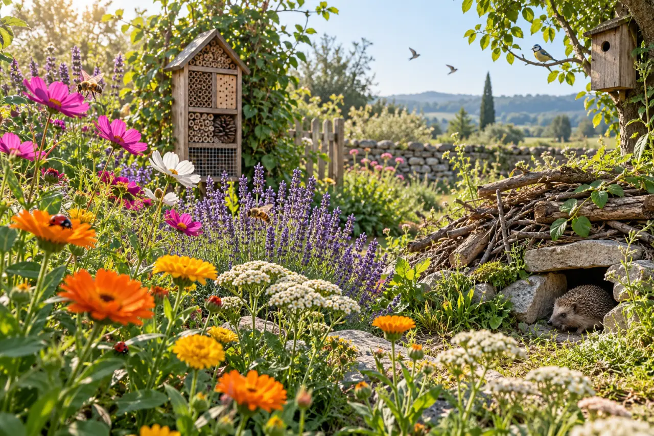 Animaux du jardin : des fleurs, des refuges et moins de ravageurs