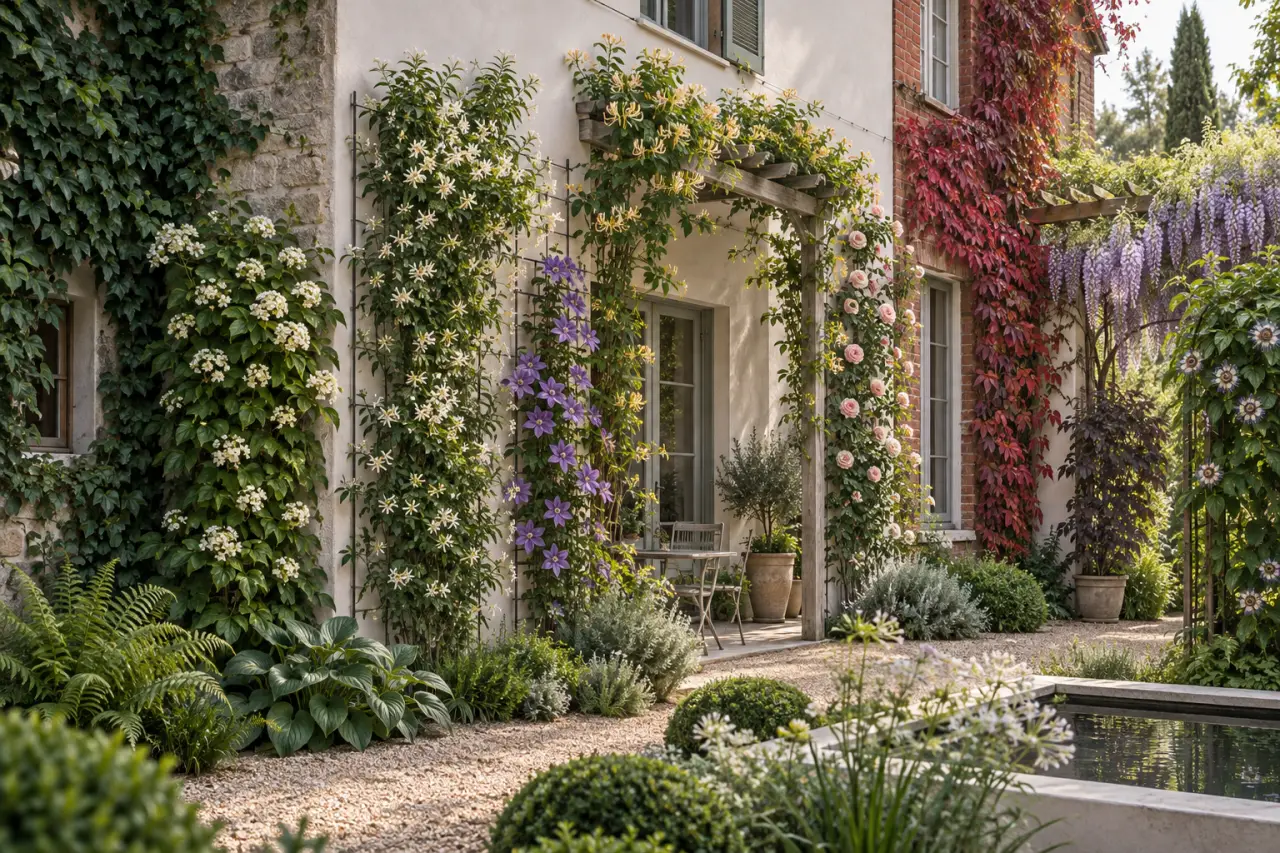 10 plantes grimpantes pour chaque mur, de l’ombre à la façade fragile