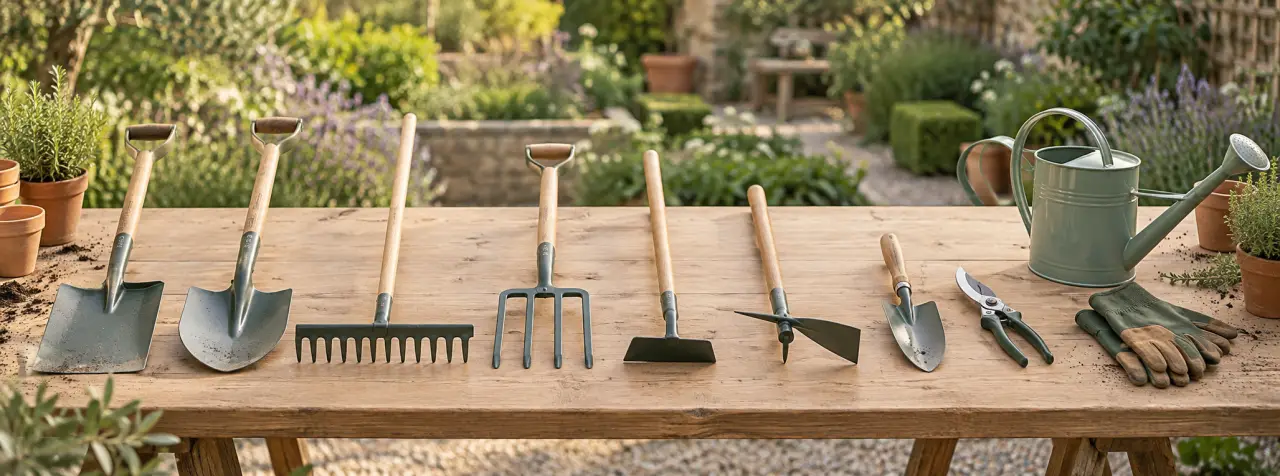 Vocabulaire des outils de jardinage : reconnaître les formes et éviter les confusions