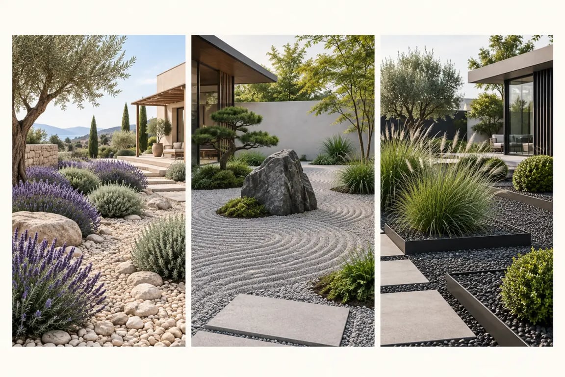 Idée déco massif avec galets : styles méditerranéen, zen et contemporain